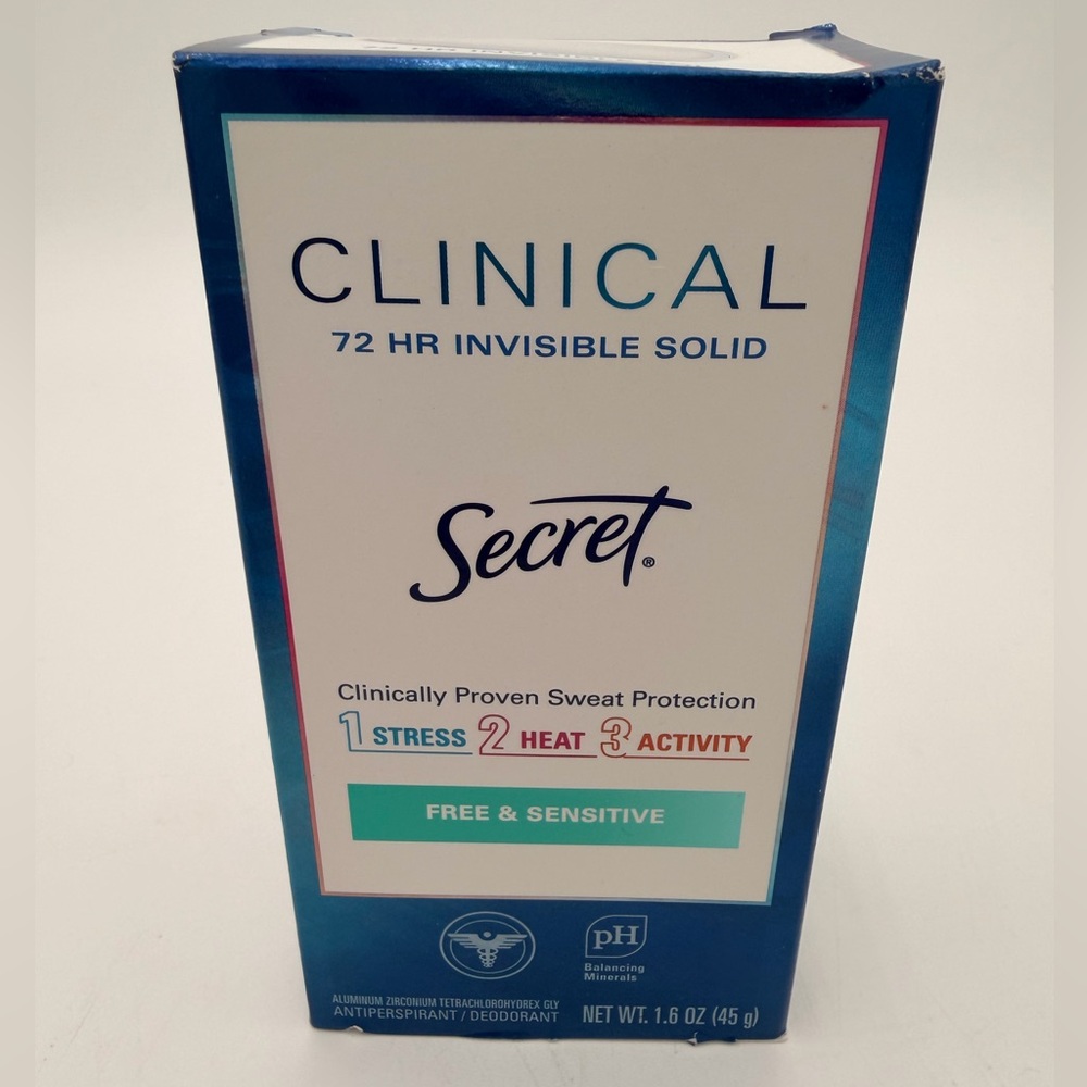 Clinical Invisible Solid Deodorant - Free & Sensitive 1.6 Ounce